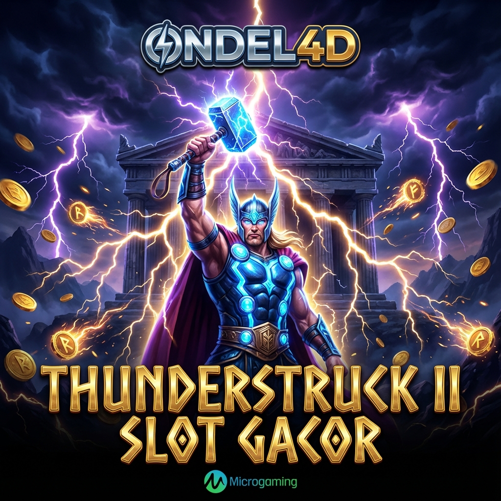 Thunderstruck II di ONDEL4D: Amukan Thor dan Slot Gacor Microgaming dengan Potensi Jackpot Menggelegar